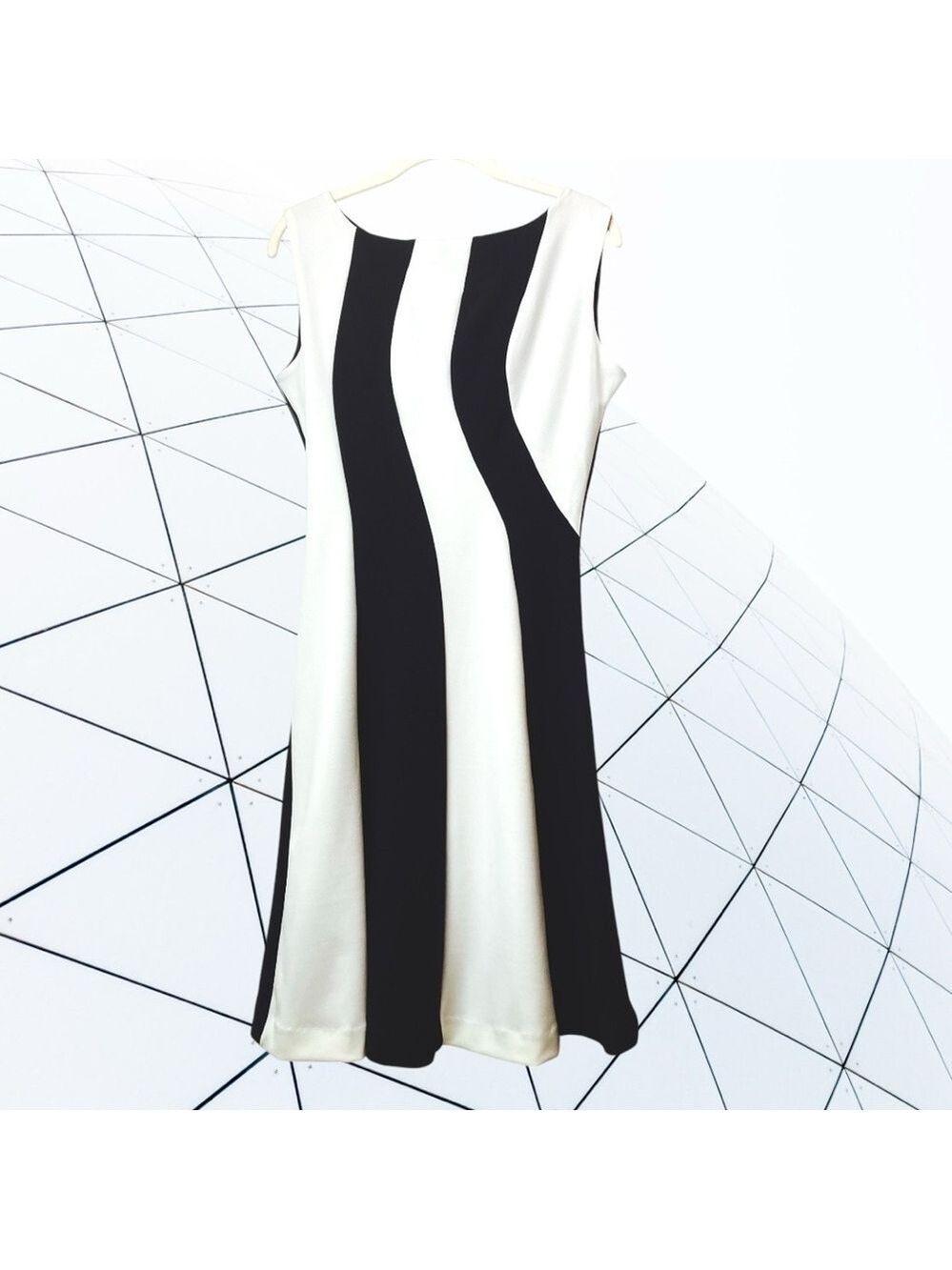 Adore Black and White Swirl Dress Edgy Retro Beetlejuice Outfit Women’s S - Picture 6 of 8